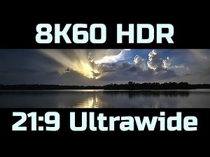 21:9 Ultrawide real-time sunset with ambient music. 8K60 HDR.