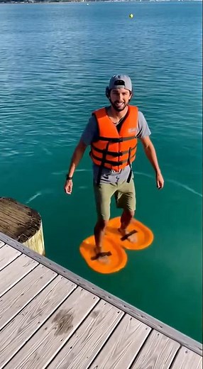 Using plates to run on water