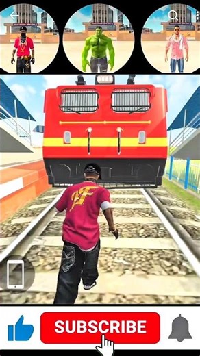 Train Push Back Challenge In Indian theft auto #shorts #indiantheftauto #gaming #gta🔥