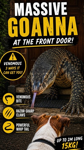 A closer look at Australia's giant lace monitor