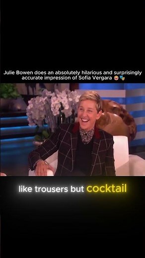 Julie Bowen's INSANE Sofia Vergara Impression