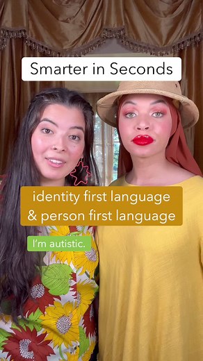 When should you use #PersonFirst vs #IdentityFirst Language? Well, that depends! Here’s a #SmarterInSeconds with @sensorysavant and @andrealausell to discuss exactly that for #AutismAwarenessMonth #ActuallyAutistic