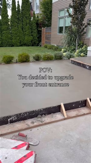 Backstreet Concrete Construction on Instagram: "Front porch perfection in the works.🛠️ Quality prep, clean forms, and a smooth finish for long-term durability. #patio #patiodesign #patioupgrade #housegoals #concrete #concretework #customconcrete #concretesteps #patioinspo #tradesofinstagram #frontporch #porchdesign #entrancedesign #porchgoals #flatwork #concretecontractor"