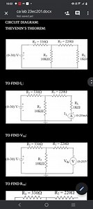 10：53บ！∞吧嘴厉ا．ca lab 23ec201．docxNot saved yetCIRCUIT DI... | Filo