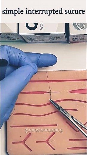 Simple Interrupted Suture Explained #suturing #suturas