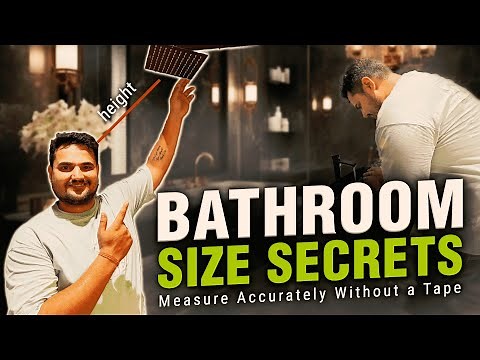 Perfect Bathroom Design Tips & Tricks🤩Take measurements without tape 🤔💯Interior Coach