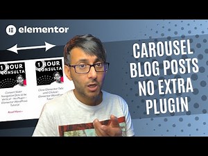 Blog Post Carousel with No Extra Plugin - Elementor Wordpress Tutorial