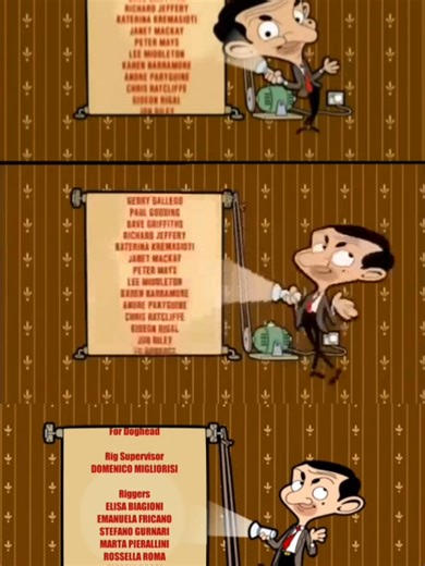 Mr Bean End Credits Pilot Vs 2002 Vs 2025 Version #mrbean #shorts