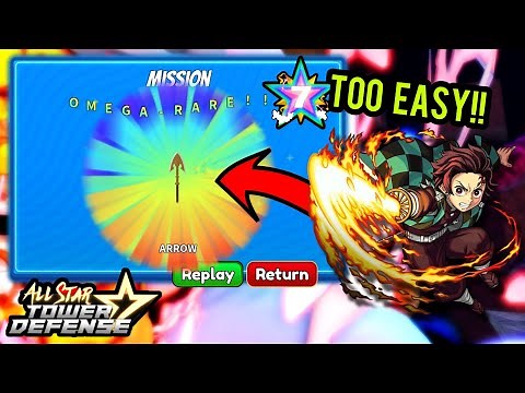 7 Star Tanjiro Makes Hell Raid TOO EASY! | 4 Units Solo Gameplay - All Star Tower Defense