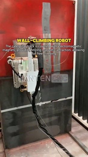 Say goodbye to dangerous scaffolding New rust removal technology: Laser cleaning wall-climbing robot