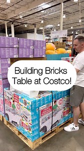 Playroom must have! Super excited to see that Costco brought back the building bricks table with storage! It’s so nice!! | Costcohotfinds