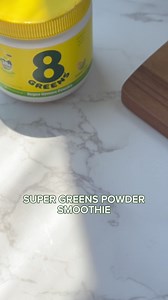Super Greens Powder smoothie 😍 - your daily dose of greens in one delightful gulp! 🥬💚🍋 https://8greens.com/products/supergreens-powders #greensmoothiegoals #healthyhabits #smoothierecipe #smoothie #greens | 8Greens