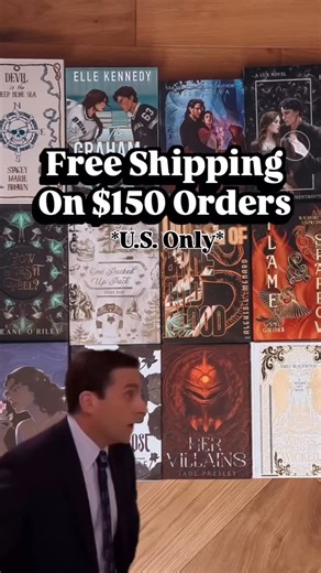 Important Bookish Shop news! 📦‼️ Shipping is now free for U.S. orders of $150 or more! It’s time to stock up on those Bookish goodies saved to your wishlist! ❤️ Have questions? Check below, ⬇️ or head to our Bookish Shop FAQ page on our website, then see “Shipping Questions.” Who is this for? 📦This is for U.S. orders only! Is this a permanent promotion? 📦Yes, free shipping on $150 orders is a permanent promotion for U.S. customers! Does Free Shipping work on subscriptions and preorders? 📦No,
