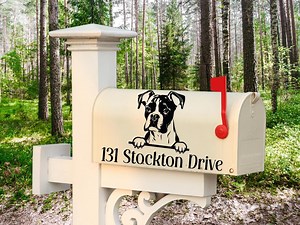Custom Boxer Personalized Dog Breed Address Mailbox Decal Sticker/boxer Lover Dad Mom Gift/gift for Dog Boxer Lover Mom Dad - Etsy