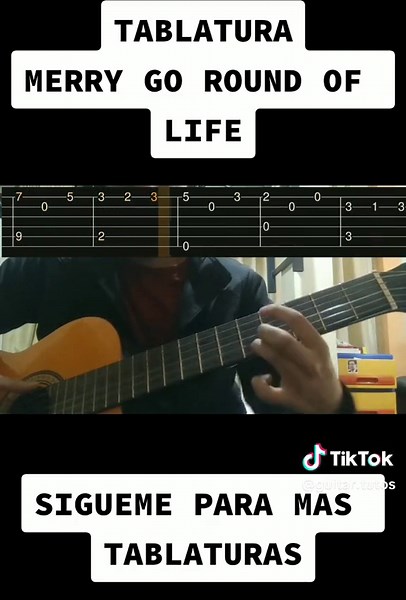 Merry Go Round Of Life Guitar Tab Tutorial