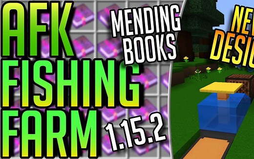 自动钓鱼，解放双手！我的世界1.15.2！Minecraft 1.15.2 AFK Fish Farm Tutorial (New Design)