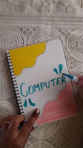 Computer project work designs 🖥 | school project ideas | Aesthetic Front page ideas | quick ideas