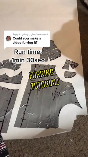 Fursuit Fur-Applying Tutorial | Furry Fursuiting Process