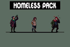 Free Homeless Pixel Sprite Sheets by Free Game Assets (GUI, Sprite, Tilesets)