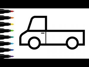 Pickup Truck Drawing for Kids | Easy Vehicle Art | Step by Step Tutorial
