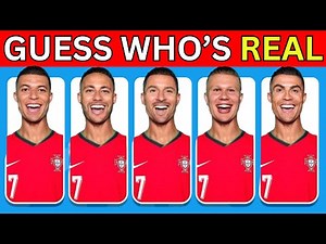 Guess The Football Player? 🔎 Can You Find Ronaldo? Messi? Neymar? Mbappe? Yamal? Football Quiz 2025