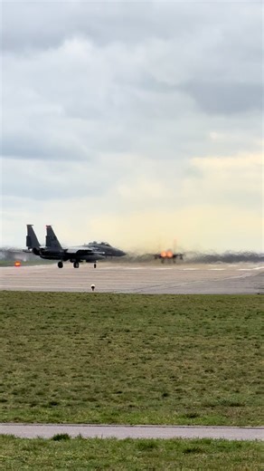 Experience the Thrill of F15s Launching with Afterburners