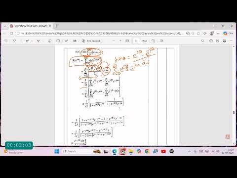 Fourier Transform Sin Problem Dr A SundarRaj