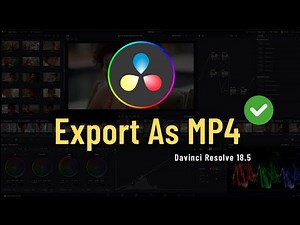 How to Export Video As MP4 in Davinci Resolve 18 & Davinci Resolve 18.5