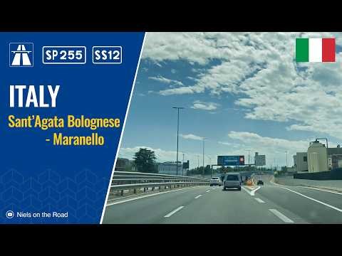 Driving in Italy: Strada Provinciale SP255 & SS12 from Sant'Agata Bolognese to Maranello