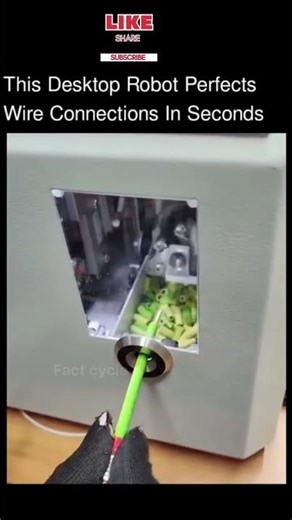 This Desktop Robot Perfects Wire Connections In Seconds #facts #factcycle #amezingfacts #quickfacts