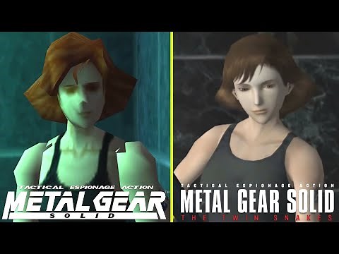 Metal Gear Solid vs MGS The Twin Snakes - All Cutscenes Comparison / Full Story