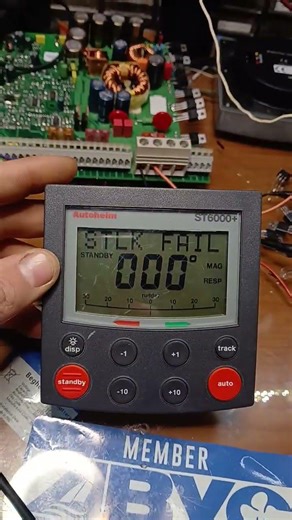 st6000 autohelm raytheon raymarine stalk fail repair 2