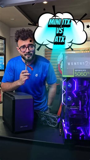 ATX Full Size vs ITX Gaming PC Build – Which One is Best for You? 🔥 | Paras Tech Pakistan 💻 ATX or ITX? 🤔 Wondering which gaming PC build is right for you? 👉 ATX Full Size PCs offer more power, expandability & cooling, while ITX builds are compact, stylish & portable. At Paras Tech, we help you choose the perfect build – whether you want a high-end workstation or a space-saving beast. ⚡ Which one do you prefer – ATX Full Size or ITX Small Form Factor? Comment below 👇 #ParasTech #ATXvsITX #G
