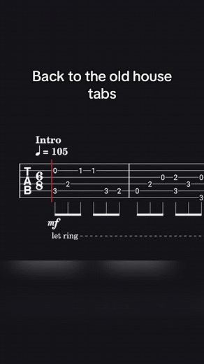 Exploring 'Back to the Old House' Guitar Tabs