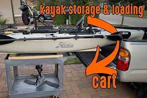 Try This DIY Truck Bed Kayak Storage And Loading Cart (Video)