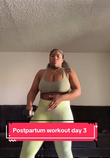 So insecure about my belly rn 😫 which is why I’m doing this 👏🏾💪🏾 postpartum day 3 #baby #momsoftiktok #foryoupage #viraltiktok #motivation #postpartum #workoutroutine
