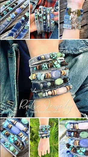 DIY Denim Bracelet Design Ideas: Bold, rustic designs from reclaimed materials