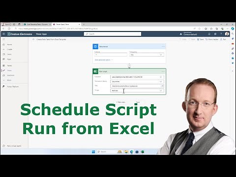 Automate Recurring Tasks in Excel 2 - Schedule Script Running from Excel