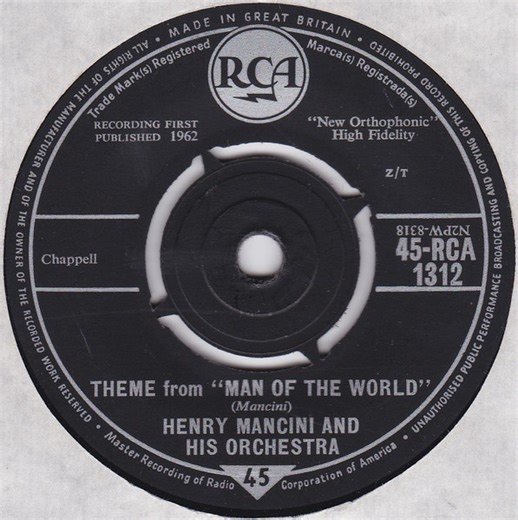 Henry Mancini And His Orchestra - Theme From 'Man Of The World'