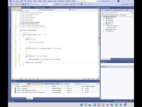 Web view in Winforms C# using Microsoft.webview2