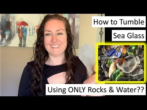 How to Make SEA GLASS in a ROCK TUMBLER - Using Only Rocks, Water & Glass | This Way Works Too!