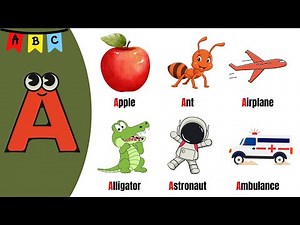 ABC Flashcards for Kids | Learn the Alphabet with Fun Words A to Z!