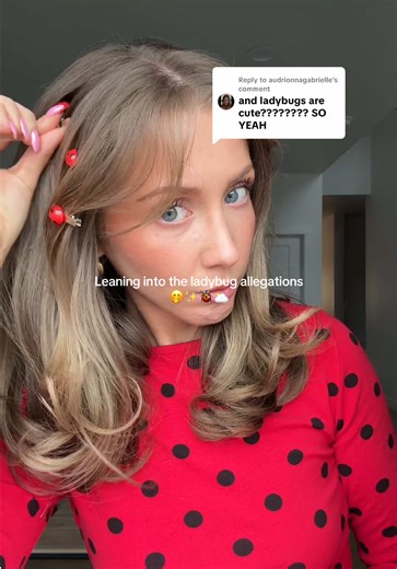 Replying to @audrionnagabrielle the cutest little clips for spring!! 🥰 #ladybug #ladybugs #hairclips #hairclipstyle