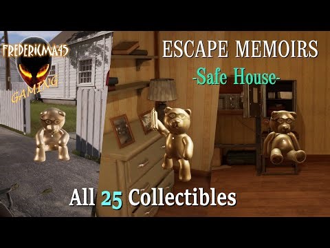 Escape Memoirs Safe House ALL 25 COLLECTIBLES Location