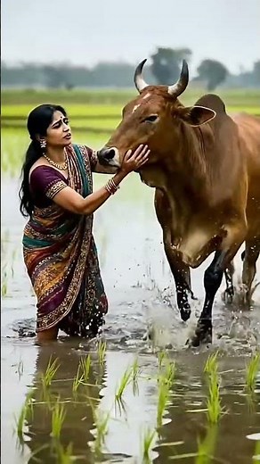women transform into cow