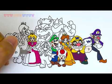 DESSINER ET COLORIER SUPER MARIO & CO