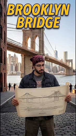 🗽Il Ponte di BROOKLYN ha cambiato la storia di NEW YORK 😳 #viaggiare #travel