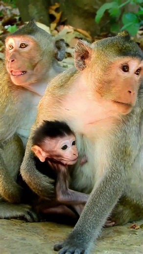 Cute Jiva baby likes go walking very funny and friendly #babyanimal #babymonkey
