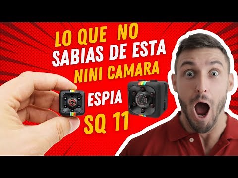 Te enseño como funciona esta Mini Camara SQ11 paso a paso 2023