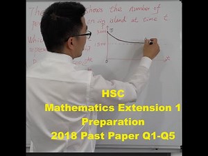 2018 HSC Mathematics Extension 1 Past Paper Question 1 to 5